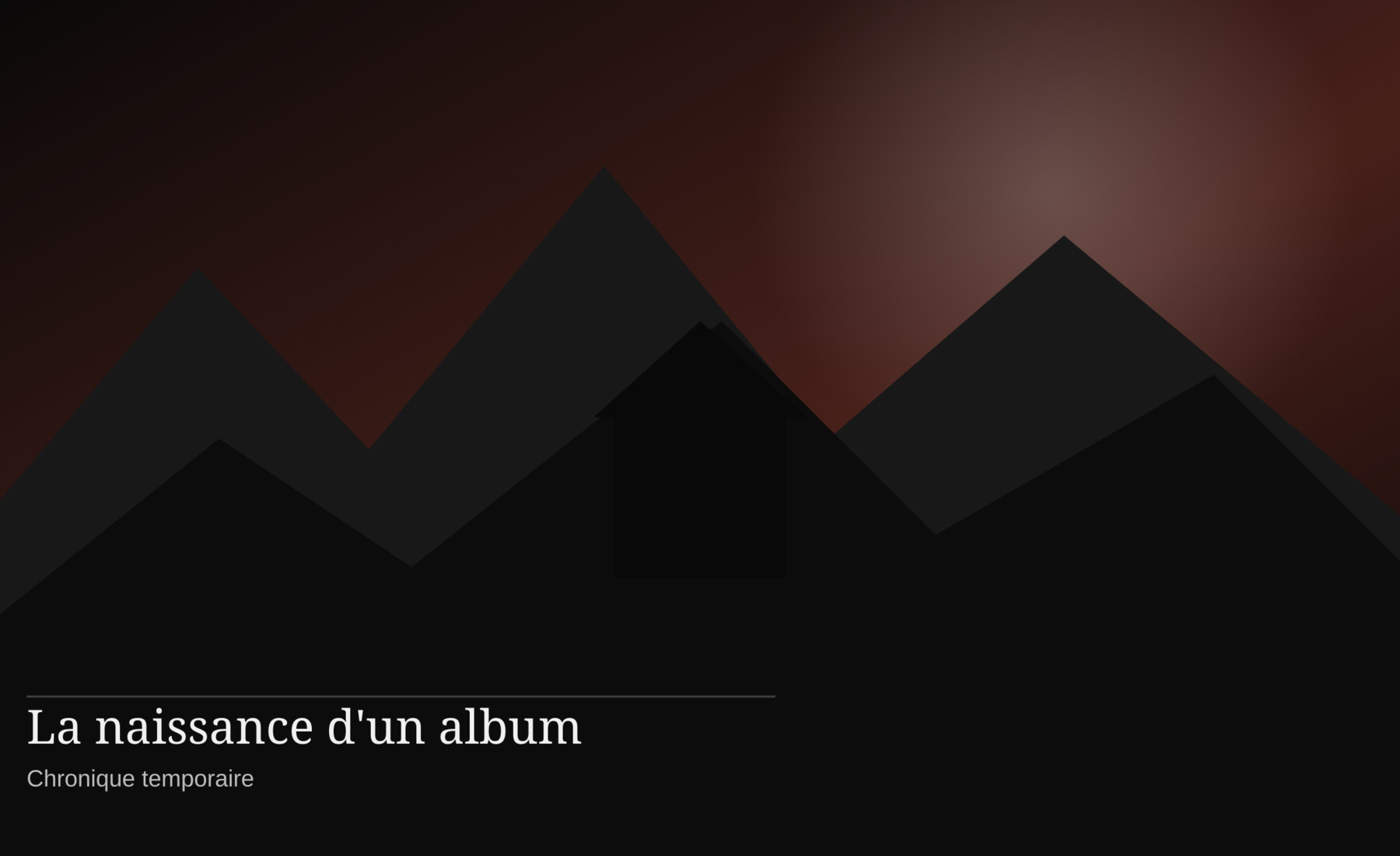 La naissance d'un album