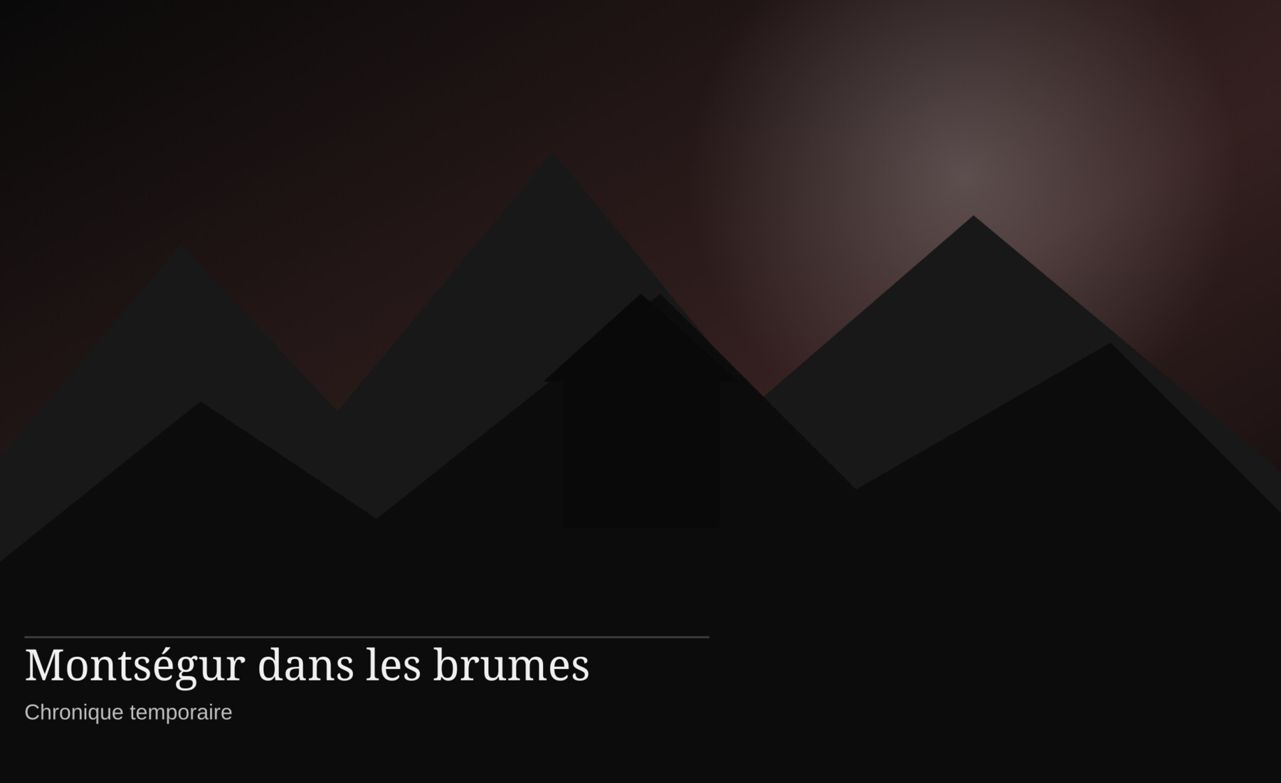 Montségur dans les brumes